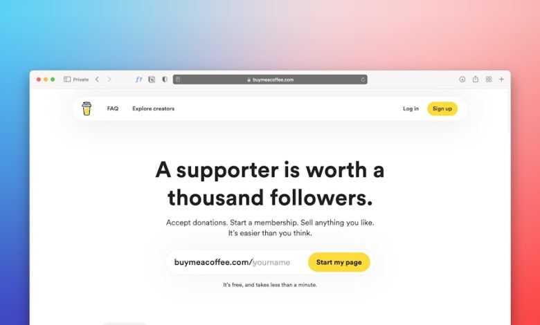 a computer screen with a message that reads, a support is worth a thousand followers